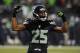 SEATTLE, WA - DECEMBER 23: Cornerback Richard Sherman #25 of the Seattle Seahawks fires up the crowd during the fourth quarter of the game against the San Francisco 49ers at CenturyLink Field on December 23, 2012 in Seattle,Wa. The Seahawks won the game 42-13. (Photo by Steve Dykes/Getty Images)