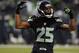SEATTLE, WA - DECEMBER 23: Cornerback Richard Sherman #25 of the Seattle Seahawks fires up the crowd during the fourth quarter of the game against the San Francisco 49ers at CenturyLink Field on December 23, 2012 in Seattle,Wa. The Seahawks won the game 42-13. (Photo by Steve Dykes/Getty Images)