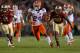 TALLAHASSEE, FL - NOVEMBER 24: Matt Jones #24 of the Florida Gators rushes for a touchdown during a game against the Florida State Seminoles at Doak Campbell Stadium on November 24, 2012 in Tallahassee, Florida. (Photo by Mike Ehrmann/Getty Images)