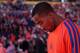PHOENIX, AZ - DECEMBER 26: J.R. Smith #8 of the New York Knicks stands on the court during player introductions for the Phoenix Suns before the NBA game at US Airways Center on December 26, 2012 in Phoenix, Arizona.. The Knicks defeated the Suns 99-97. NOTE TO USER: User expressly acknowledges and agrees that, by downloading and or using this photograph, User is consenting to the terms and conditions of the Getty Images License Agreement. (Photo by Christian Petersen/Getty Images)
