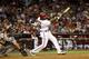 PHOENIX, AZ - OCTOBER 02: Justin Upton #10 of the Arizona Diamondbacks bats against the Colorado Rockies during the MLB game at Chase Field on October 2, 2012 in Phoenix, Arizona. The Diamondbacks defeated the Rockies 5-3. (Photo by Christian Petersen/Getty Images)