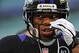 BALTIMORE, MD - DECEMBER 23: Running back Ray Rice #27 of the Baltimore Ravens walks across the field during warm-ups before playing the New York Giants at M&T Bank Stadium on December 23, 2012 in Baltimore, Maryland. (Photo by Patrick Smith/Getty Images)