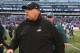 EAST RUTHERFORD, NJ - DECEMBER 30: Head coach Andy Reid of the Philadelphia Eagles walks off the field after the game against the New York Giants at MetLife Stadium on December 30, 2012 in East Rutherford, New Jersey. The New York Giants defeated the Philadelphia Eagles 42-7. (Photo by Elsa/Getty Images)