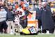 December 23, 2012; Pittsburgh, PA, USA; Cincinnati Bengals wide receiver A.J. Green (18) runs after a pass reception against Pittsburgh Steelers cornerback Cortez Allen (28) during the fourth quarter at Heinz Field. The Cincinnati Bengals won 13-10. Mandatory Credit: Charles LeClaire-USA TODAY Sports