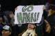 Nov 16, 2012; Colorado Springs, CO, USA; Hawaii Warriors fans react to the early score by tight end Clark Evans (not pictured) in the first quarter of the game against the Air Force Falcons at Falcon Stadium. Mandatory Credit: Ron Chenoy-USA TODAY Sports