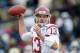 Dec 31, 2012; El Paso, TX, USA; Southern California Trojans quarterback Max Wittek (13) throws a pass against the Georgia Tech Yellow Jackets in the 2012 Sun Bowl at Sun Bowl Stadium. Mandatory Credit: Kirby Lee/Image of Sport-USA TODAY Sports