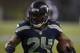 SEATTLE, WA - DECEMBER 23: Marshawn Lynch #24 of the Seattle Seahawks rushes the ball during a game agains the San Francisco 49ers at CenturyLink Field on December 23, 2012 in Seattle, Washington. (Photo by Stephen Brashear/Getty Images)