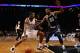NEW YORK, NY - DECEMBER 04: Joe Johnson #7 of the Brooklyn Nets drives against Kevin Durant #35 of the Oklahoma City Thunder during their game at the Barclays Center on December 4, 2012 in the Brooklyn borough of New York City. NOTE TO USER: User expressly acknowledges and agrees that, by downloading and/or using this photograph, user is consenting to the terms and conditions of the Getty Images License Agreement. (Photo by Al Bello/Getty Images)