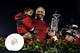 Coach David Shaw with Rose Bowl trophy.