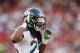 SAN FRANCISCO, CA - OCTOBER 18: Cornerback Richard Sherman #25 of the Seattle Seahawks looks for directions against the San Francisco 49ers in the first quarter on October 18, 2012 at Candlestick Park in San Francisco, California. The 49ers won 13-6. (Photo by Brian Bahr/Getty Images)