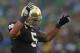 SOUTH BEND, IN - OCTOBER 13: Manti T'eo #5 of the Notre Dame Fighting Irish encourages the crowd during a game against the Stanford Cardinal at Notre Dame Stadium on October 13, 2012 in South Bend, Indiana. Notre Dame defeated Stanford 20-13 in overtime. (Photo by Jonathan Daniel/Getty Images)