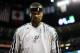 December 18, 2012; Denver, CO, USA; San Antonio Spurs forward Stephen Jackson reacts before the game against the Denver Nuggets at the Pepsi Center. The Nuggets won 112-106. Mandatory Credit: Chris Humphreys-USA TODAY Sports