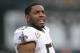 Nov 18, 2012; Oakland, CA, USA; New Orleans Saints linebacker Jonathan Vilma (51) during the game against the New Orleans Saints at the O.co Coliseum. The Saints defeated the Raiders 38-17. Mandatory Credit: Kirby Lee/Image of Sport-USA TODAY Sports