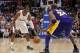 LOS ANGELES, CA - APRIL 04: Chris Paul #3 of the Los Angeles Clippers dribbles as he is guarded by Kobe Bryant #24 of the Los Angeles Lakers at Staples Center on April 4, 2012 in Los Angeles, California. NOTE TO USER: User expressly acknowledges and agrees that, by downloading and or using this photograph, User is consenting to the terms and conditions of the Getty Images License Agreement. (Photo by Harry How/Getty Images)