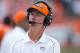 DENVER, CO - SEPTEMBER 30: Offensive Coordinator Mike McCoy of the Denver Broncos looks on from the sideline during a game against the Oakland Raiders at Sports Authority Field Field at Mile High on September 30, 2012 in Denver, Colorado. The Broncos defeated the Raiders 37-6. (Photo by Justin Edmonds/Getty Images)