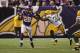 Dec 30, 2012; Minneapolis, MN, USA; Minnesota Vikings running back Adrian Peterson (28) carries the ball during the third quarter against the Green Bay Packers at the Metrodome. The Vikings defeated the Packers 37-34. Mandatory Credit: Brace Hemmelgarn-USA TODAY Sports