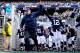 November 24, 2012; University Park, PA, USA; Penn State Nittany Lions head coach Bill O'Brien (left) leads his team out onto the field prior to the game against the Wisconsin Badgers at Beaver Stadium. Mandatory Credit: Evan Habeeb-USA TODAY Sports