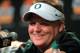 GLENDALE, AZ - JANUARY 03: Head coach Chip Kelly of the Oregon Ducks participates in a post-game press conference after they defeated the Kansas State Wildcats 35 to 17 in the Tostitos Fiesta Bowl at University of Phoenix Stadium on January 3, 2013 in Glendale, Arizona. (Photo by Doug Pensinger/Getty Images)