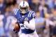 INDIANAPOLIS, IN - DECEMBER 09: Darius Butler #20 of the Indianapolis Colts runs with the ball after intercepting a pass during the NFL game against the Tennessee Titans at Lucas Oil Stadium on December 9, 2012 in Indianapolis, Indiana. (Photo by Andy Lyons/Getty Images)