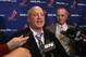 NEW YORK, NY - DECEMBER 04: (L-R) Bill Daly, Deputy Commissioner of the National Hockey League and Steve Fehr of the NHL Players Association address the media following negotiations at the Westin Times Square Hotel on December 4, 2012 in New York City. (Photo by Bruce Bennett/Getty Images)