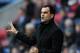 WIGAN, ENGLAND - JANUARY 01: Wigan Athletic manager Roberto Martinez shouts instructions from the touchline during the Barclays Premier League match between Wigan Athletic and Manchester United at DW Stadium on January 1, 2013 in Wigan, England. (Photo by Chris Brunskill/Getty Images)