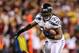 Jan 6, 2013; Landover, MD, USA; Seattle Seahawks running back Marshawn Lynch (24) runs the ball during the second quarter of the NFC Wild Card playoff game against the Washington Redskins at FedEx Field. Mandatory Credit: Daniel Shirey-USA TODAY Sports