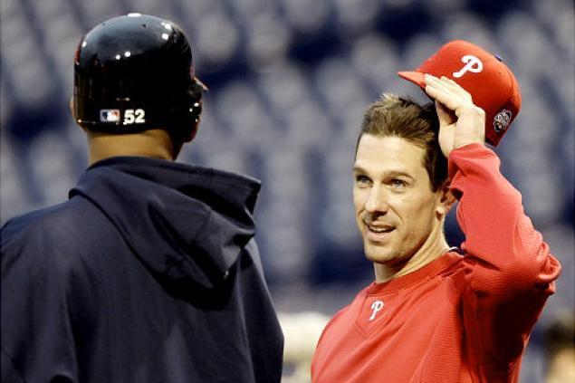 C.C. Sabathia of the Cleveland Indians, right, talks to catcher News  Photo - Getty Images