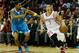 HOUSTON, TX - JANUARY 02: Jeremy Lin #7 of the Houston Rockets drives past Roger Mason Jr. #8 of the New Orleans Hornets at Toyota Center on January 2, 2013 in Houston, Texas. NOTE TO USER: User expressly acknowledges and agrees that, by downloading and or using this photograph, User is consenting to the terms and conditions of the Getty Images License Agreement. (Photo by Scott Halleran/Getty Images)