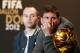 ZURICH, SWITZERLAND - JANUARY 07: (L-R) Andres Iniesta of Barcelona and Lionel Messi of Barcelona attend the Press Conference with nominees for World Player of the Year and World Coach of the Year for Men's Football on January 7, 2013 at Congress House in Zurich, Switzerland. (Photo by Christof Koepsel/Getty Images)