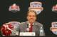 FORT LAUDERDALE, FL - JANUARY 06: Crimson Tide head coach Nick Saban spreaks with members of the media during the Discover BCS National Championship Head Coaches Press Conference on January 6, 2013 in Fort Lauderdale, Florida. (Photo by Mike Ehrmann/Getty Images)