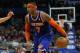January 5, 2013; Orlando FL, USA; New York Knicks small forward Carmelo Anthony (7) drives to the basket against the Orlando Magic during the second quarter at Amway Center. Mandatory Credit: Kim Klement-USA TODAY Sports