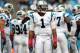CHARLOTTE, NC - OCTOBER 07: Cam Newton #1 of the Carolina Panthers yells to the sidelines against the Seattle Seahawks during their game at Bank of America Stadium on October 7, 2012 in Charlotte, North Carolina. (Photo by Streeter Lecka/Getty Images)