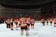 PHILADELPHIA, PA - MAY 08: The Philadelphia Flyers salute the crowd following a 3-1 defeat at the hands of the New Jersey Devils in Game Five of the Eastern Conference Semifinals during the 2012 NHL Stanley Cup Playoffs at Wells Fargo Center on May 8, 2012 in Philadelphia, Pennsylvania. (Photo by Bruce Bennett/Getty Images)