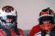 Scott Dixon and Jamie McMurray get ready to practice getting in an out of a Daytona Prototype. Credit: Dwight Drumw