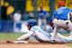 KANSAS CITY, MO - JULY 08: Jean Segura #8 of the World Team tags out Jonathan Singleton #24 of Team USA at second base during the SiriusXM All-Star Futures Game at Kauffman Stadium on July 8, 2012 in Kansas City, Missouri. (Photo by Jamie Squire/Getty Images)