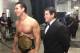 New World Champ Alberto Del Rio and Ricardo Rodriguez are all smiles backstage Tuesday night minutes after Del Rio beat The Big Show for the belt. (WWE.com photo)