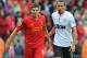 LIVERPOOL, ENGLAND - SEPTEMBER 23: Rio Ferdiand of Manchester United looks on with Steven Gerrard of Liverpool after the Barclays Premier League match between Liverpool and Manchester United at Anfield on September 23, 2012 in Liverpool, England. (Photo by Michael Regan/Getty Images)
