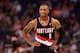 PHOENIX, AZ - OCTOBER 12: Damian Lillard #0 of the Portland Trail Blazers during the preseason NBA game against the Phoenix Suns at US Airways Center on October 12, 2012 in Phoenix, Arizona. The Suns defeated the Trail Blazers 104-93. NOTE TO USER: User expressly acknowledges and agrees that, by downloading and or using this photograph, User is consenting to the terms and conditions of the Getty Images License Agreement. (Photo by Christian Petersen/Getty Images)