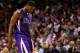 MIAMI, FL - FEBRUARY 21: Tyreke Evans #13 of the Sacramento Kings looks on during a game against the Miami Heat at American Airlines Arena on February 21, 2012 in Miami, Florida. NOTE TO USER: User expressly acknowledges and agrees that, by downloading and/or using this Photograph, User is consenting to the terms and conditions of the Getty Images License Agreement. (Photo by Mike Ehrmann/Getty Images)