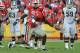 TAMPA, FL - JANUARY 02: Linebacker Alec Ogletree #9 of the Georgia Bulldogs looks for a loose ball the ball against the Michigan State Spartans in the Outback Bowl January 2, 2012 at Raymond James Stadium in Tampa, Florida. (Photo by Al Messerschmidt/Getty Images)