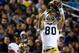 CHESTNUT HILL, MA - NOVEMBER 10: Tyler Eifert #80 of the Notre Dame Fighting Irish goes up to catch a pass against the Boston College Eagles during the game on November 10, 2012 at Alumni Stadium in Chestnut Hill, Massachusetts. (Photo by Jared Wickerham/Getty Images)