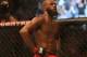 Sep 22, 2012; Toronto, ON, Canada; UFC fighter Jon Jones after defeating fighter Vitor Belfort (not pictured) during a light heavyweight bout at UFC 152 at the Air Canada Centre. Mandatory Credit: Tom Szczerbowski-USA TODAY Sports