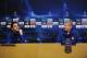 BARCELONA, SPAIN - MARCH 07: Arsene Wenger (R), Manager of Arsenal sits besides player Cesc Fabregas during a press conference ahead of their UEFA Champions League round of 16 second leg match against Barcelona at the Camp Nou stadium on March 7, 2011 in Barcelona, Spain. (Photo by Jasper Juinen/Getty Images)