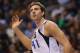 DALLAS, TX - DECEMBER 28: Dirk Nowitzki #41 of the Dallas Mavericks during play against the Denver Nuggets at American Airlines Center on December 28, 2012 in Dallas, Texas. NOTE TO USER: User expressly acknowledges and agrees that, by downloading and or using this photograph, User is consenting to the terms and conditions of the Getty Images License Agreement. (Photo by Ronald Martinez/Getty Images)