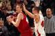 INDIANAPOLIS, IN - MARCH 09: Cody Zeller #40 of the Indiana Hoosiers looks to pass against Jared Berggren #40 of the Wisconsin Badgers during their quarterfinal game of 2012 Big Ten Men's Basketball Conferene Tournament at Bankers Life Fieldhouse on March 9, 2012 in Indianapolis, Indiana (Photo by Jonathan Daniel/Getty Images)