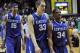 NASHVILLE, TN - JANUARY 10: Willie Cauley-Stein #15, Kyle Wiltjer #33, and Julius Mays #34 of the Kentucky Wildcats leave the court after defeating the Vanderbilt Commodores at Memorial Gym on January 10, 2013 in Nashville, Tennessee. (Photo by Frederick Breedon/Getty Images)