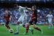 MADRID, SPAIN - OCTOBER 20: Raphael Varane of Real Madrid CF competes for the ball with Borja Oubina of RC Celta de Vigo during the La Liga match between Real Madrid CF and RC Deportivo La Coruna at Bernabeu on October 20, 2012 in Madrid, Spain. (Photo by Gonzalo Arroyo Moreno/Getty Images)