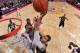 COLUMBUS, OH - JANUARY 13: Deshaun Thomas #1 of the Ohio State Buckeyes battles Jordan Morgan #52 of the Michigan Wolverines for control of a rebound in the second half on January 13, 2013 at Value City Arena in Columbus, Ohio. Ohio State defeated Michigan 56-53. (Photo by Jamie Sabau/Getty Images)
