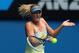 MELBOURNE, AUSTRALIA - JANUARY 14: Maria Sharapova of Russia plays a forehand in her first round match against Olga Puchkova of Russia during day one of the 2013 Australian Open at Melbourne Park on January 14, 2013 in Melbourne, Australia. (Photo by Scott Barbour/Getty Images)