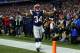 FOXBORO, MA - JANUARY 13: Shane Vereen #34 of the New England Patriots reacts after scoing a touchdown in the second quarter against the Houston Texans during the 2013 AFC Divisional Playoffs game at Gillette Stadium on January 13, 2013 in Foxboro, Massachusetts. (Photo by Elsa/Getty Images)